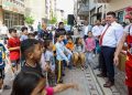 Bucalı çocuklar bayram etti