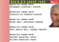 BENİM BİR ANNEM VARDI