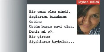 Bir omuz olsa şimdi