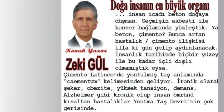 Doğa insanın en büyük organı