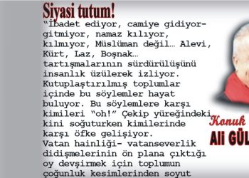 Siyasi tutum!