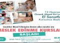 Çeşme’de anneler için meslek edinme kursları başlıyor