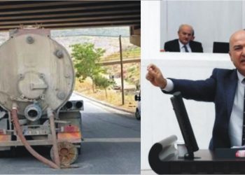 İzmir Şehir Hastanesi şantiyesinin foseptiği kaçak olarak ara sokak kanallarına deşarj edildi