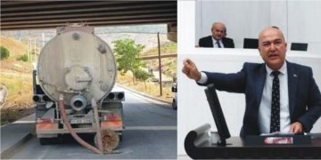 İzmir Şehir Hastanesi şantiyesinin foseptiği kaçak olarak ara sokak kanallarına deşarj edildi