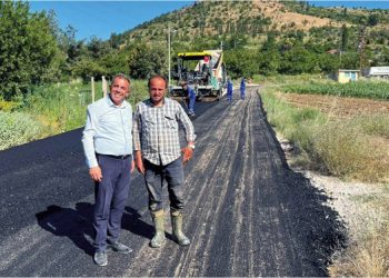Beydağ’da Ovacık Yaylası’na Sıcak Asfalt