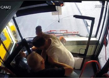 Kadın şoföre saldırı