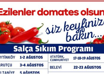 EFES SELÇUK’TA SALÇA ZAMANI