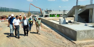 Atatürk Gençlik ve Spor Merkezi’nin yapımı hızla sürüyor