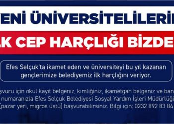 Efes Selçuklu Yeni Üniversitelilerin İlk Harçlıkları Belediyeden