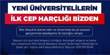 Efes Selçuklu Yeni Üniversitelilerin İlk Harçlıkları Belediyeden