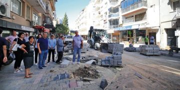 Sokak yenileme çalışmalarına yerinde inceleme
