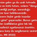 Haliletos’tan…