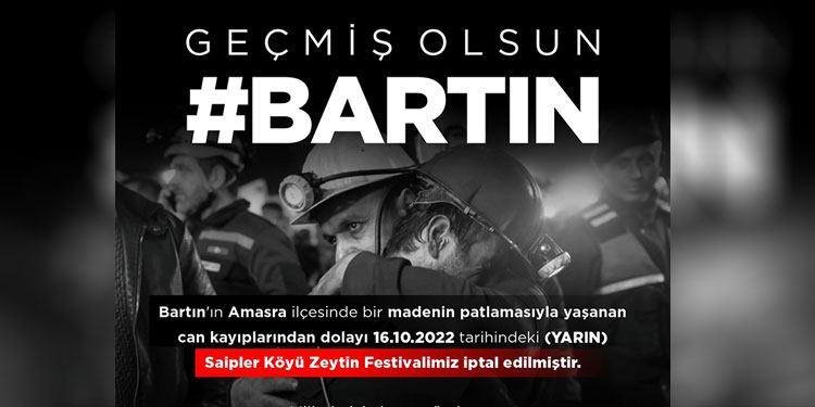 Torbalı’da Zeytin Festivali iptal.