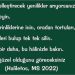 Haliletos’tan…