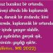 Haliletos’tan…