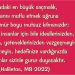 Haliletos’tan…