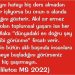Haliletos’tan…