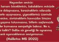 Haliletos’tan…