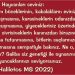 Haliletos’tan…