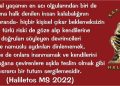 Haliletos’tan…