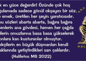 Haliletos’tan…