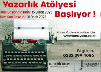 Karşıyaka Belediyesi “Yazarlık Atölyesi” başlıyor