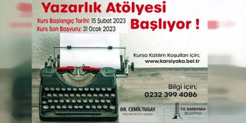 Karşıyaka Belediyesi “Yazarlık Atölyesi” başlıyor