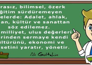 Ali Gültekin’den…