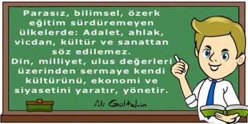 Ali Gültekin’den…