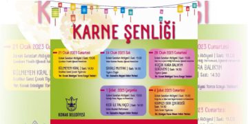 Konaklı çocuklara Karne şenliği
