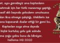 Haliletos’tan…