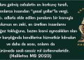 Haliletos’tan…