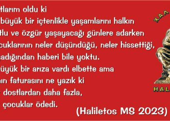 Haliletos’tan…