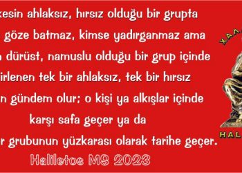 Haliletos’tan…