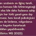 Haliletos’tan…