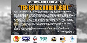 MESLEKTAŞLARIMIZ İÇİN TEK YÜREK.