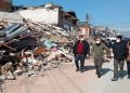 Başkan Tekin deprem bölgesinde.