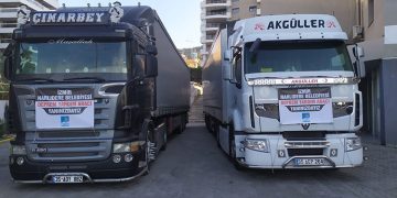 NARLIDERE, DEPREM BÖLGESİNE DESTEĞİNİ SÜRDÜRÜYOR.