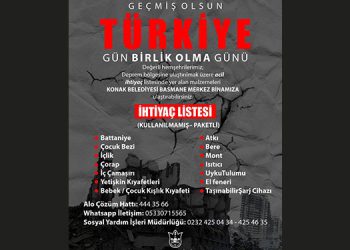 Batur: Geçmiş olsun Türkiye, gün birlik olma günü