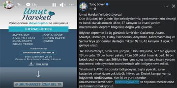 Umut Hareketi’ni büyütüyoruz!.