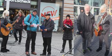MÜNSTER’DE SAVAŞ VE SİLAH ÜRETİMİ PROTESTO EDİLDİ.