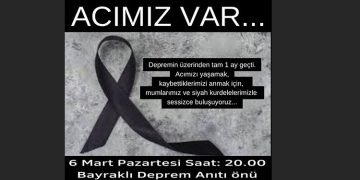 İZMİR DEPREM KOORDİNASYONU SESSİZ ÇIĞLIK İÇİN DAVET.