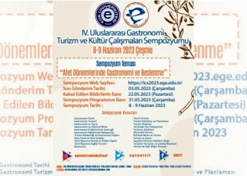 Ege’de “4.Uluslararası Gastronomi ve Kültür Çalışmaları Sempozyumu” düzenlenecek