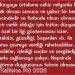 Haliletos’tan…