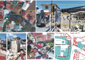 Tescilli Tarihi Yapılara Kepçelerle Tahribat Yapılıyor