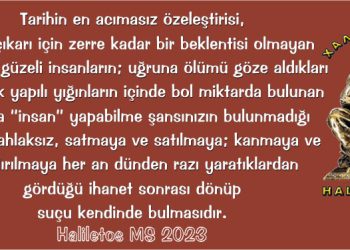 Haliletos’tan…