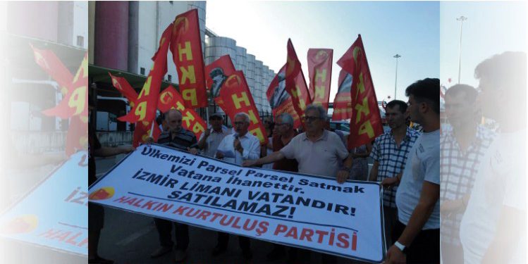 HKP, ALSANCAK LİMANI’NIN SATILMASINI PROTESTO ETTİ: VATANA İHANETTİR!