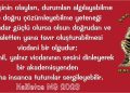 Haliletos’tan…