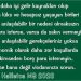 Haliletos’tan…