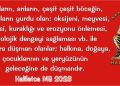 Haliletos’tan…